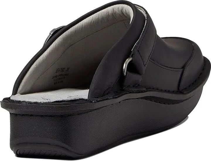 Alegria Seville Women's Clog Shoes Oiled Black : EU 37 (US Women's 7-7.5) Regular, Suede - Image 4