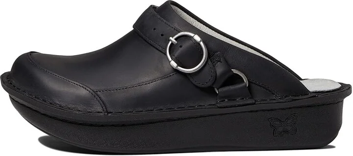 Alegria Seville Women's Clog Shoes Oiled Black : EU 37 (US Women's 7-7.5) Regular, Suede - Image 5