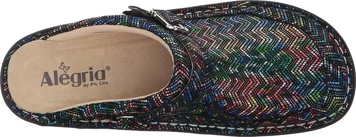 Alegria Seville Women's Clog Shoes Ric Rack Rainbow : EU 35 (US Women's 5-5.5) Regular, Suede - Image 3