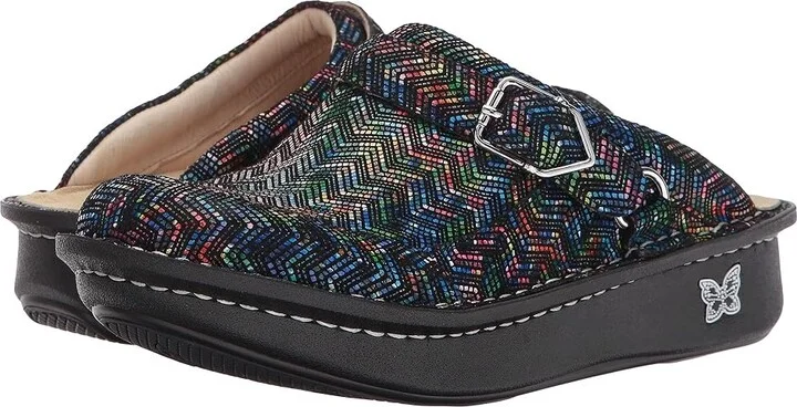 Alegria Seville Women's Clog Shoes Ric Rack Rainbow : EU 35 (US Women's 5-5.5) Regular, Suede