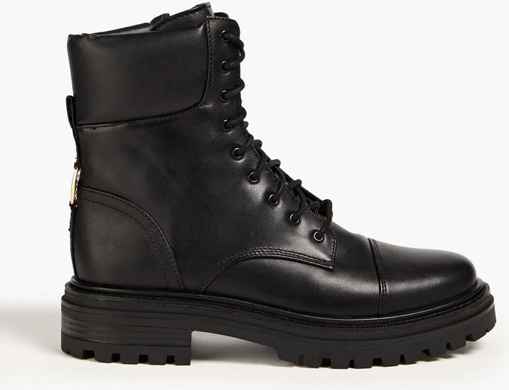 Aleia leather combat boots