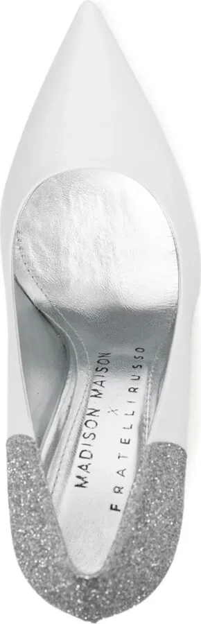 Alena White/Silver High Heel Pumps 65mm - Image 4