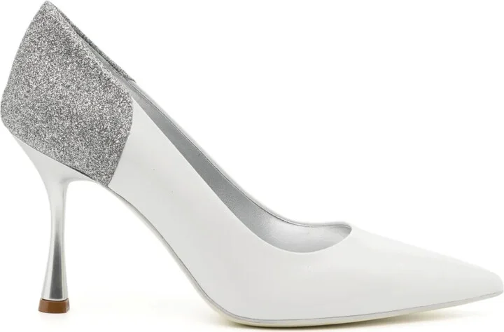 Alena White/Silver High Heel Pumps 65mm