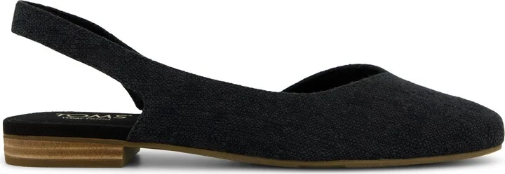 Alene Slingback Flat Two Tone Slub