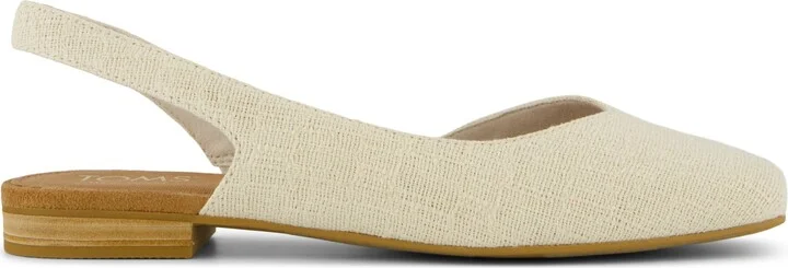 Alene Slingback Flat Two Tone Slub