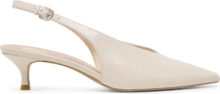 Alenna Slingback Pointed Toe Kitten Heel Pump - Image 3