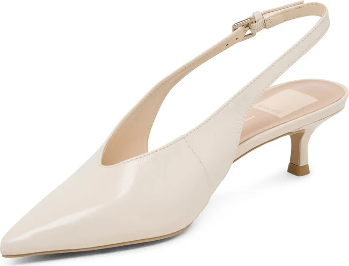 Alenna Slingback Pointed Toe Kitten Heel Pump - Image 9