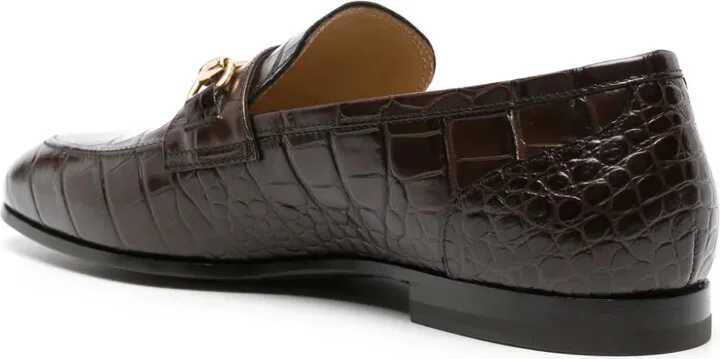 Alessandro embossed-crocodile loafers - Image 3