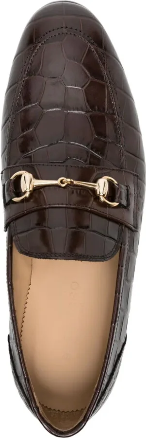 Alessandro embossed-crocodile loafers - Image 4