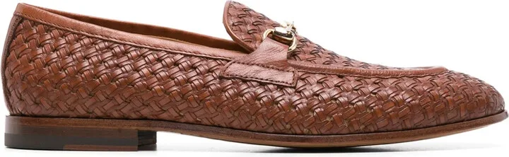 Alessandro woven leather loafers