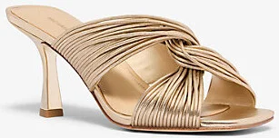 Alessia Metallic Mule Sandal