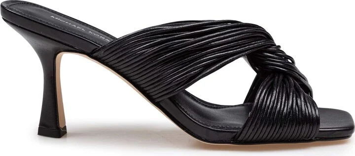 Alessia Mule In Black Leather