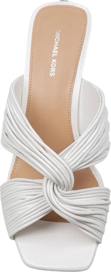 Alessia Mule In White Leather - Image 2
