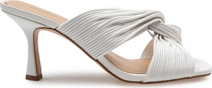 Alessia Mule In White Leather