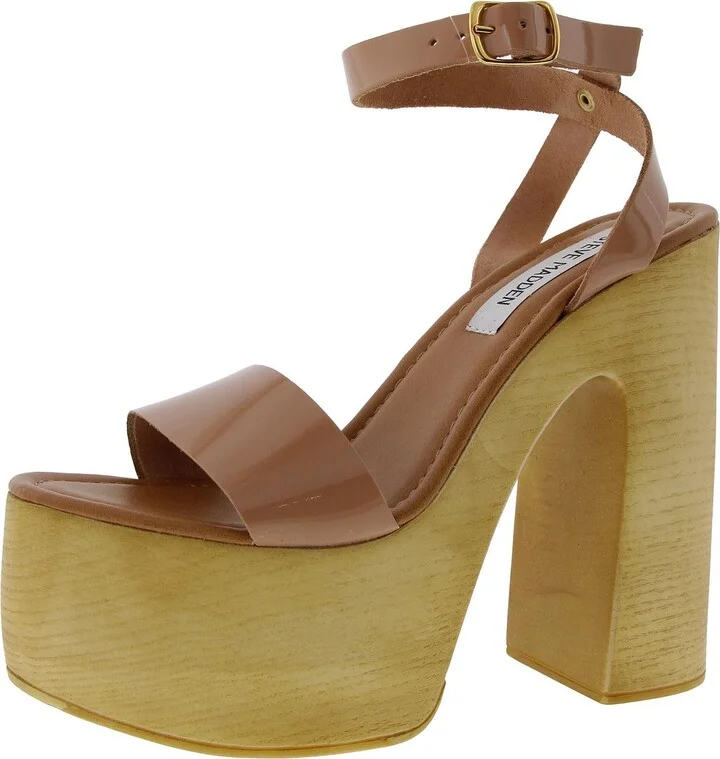 Alessia Womens Buckle Platform Sandals