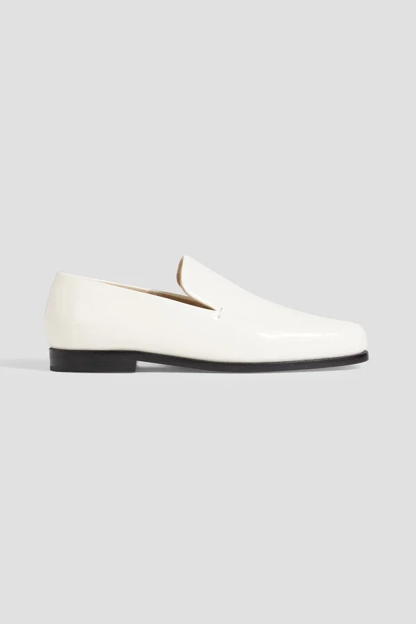 Alessio glossed-leather loafers