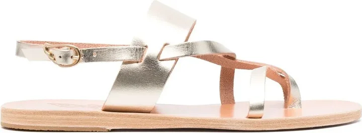 Alethea metallic-effect sandals