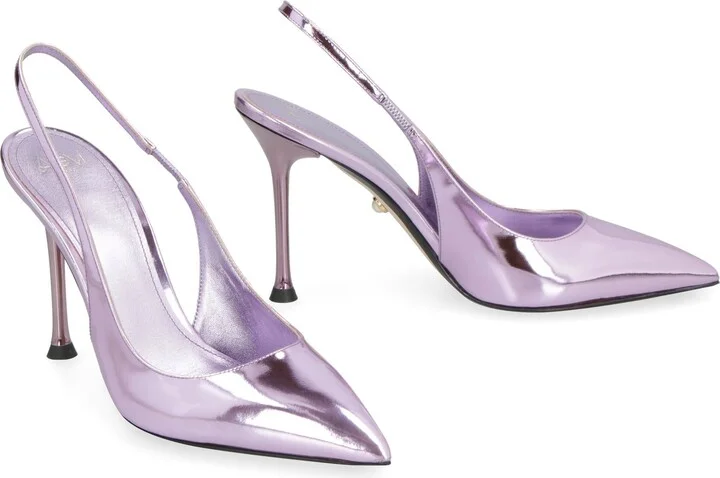 Alevì Milano Sally Leather Slingback Pumps - Image 3