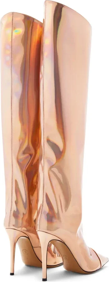 Alex 105mm metallic-finish boots - Image 3