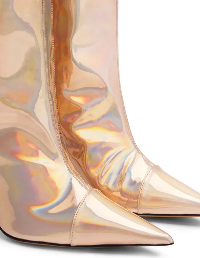Alex 105mm metallic-finish boots - Image 4