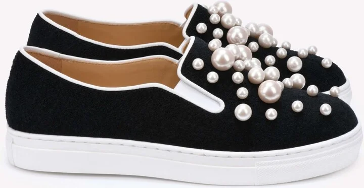 Alex Pearl Embellished Sneakers - Image 2