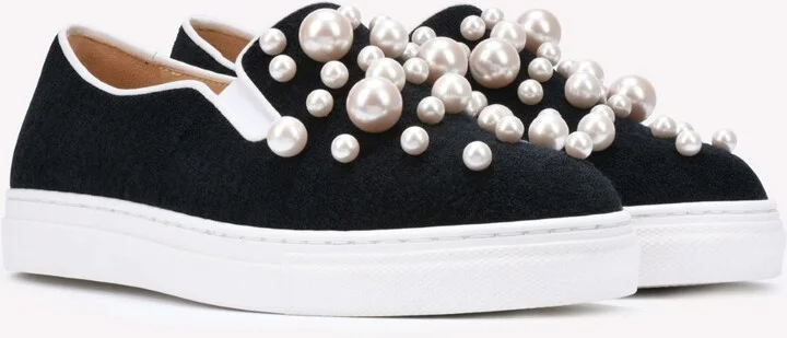 Alex Pearl Embellished Sneakers - Image 3