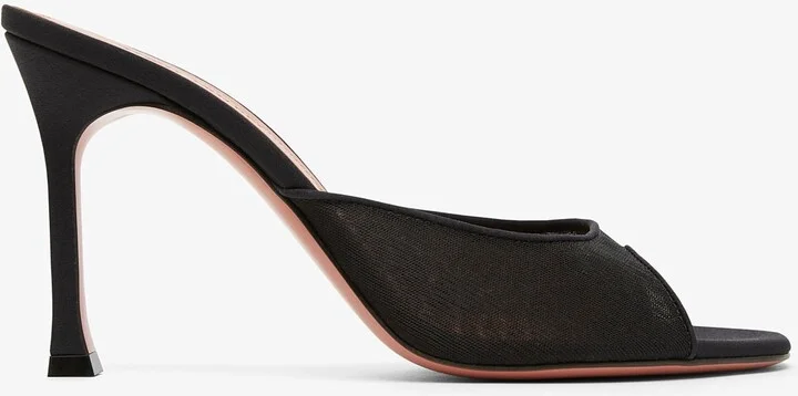 Alexa 95 black mesh mules