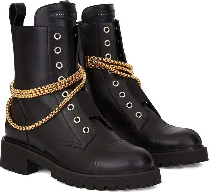 Alexa chain-detail boots - Image 2