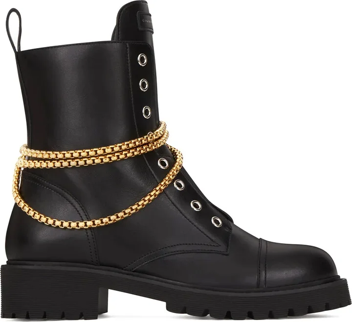 Alexa chain-detail boots