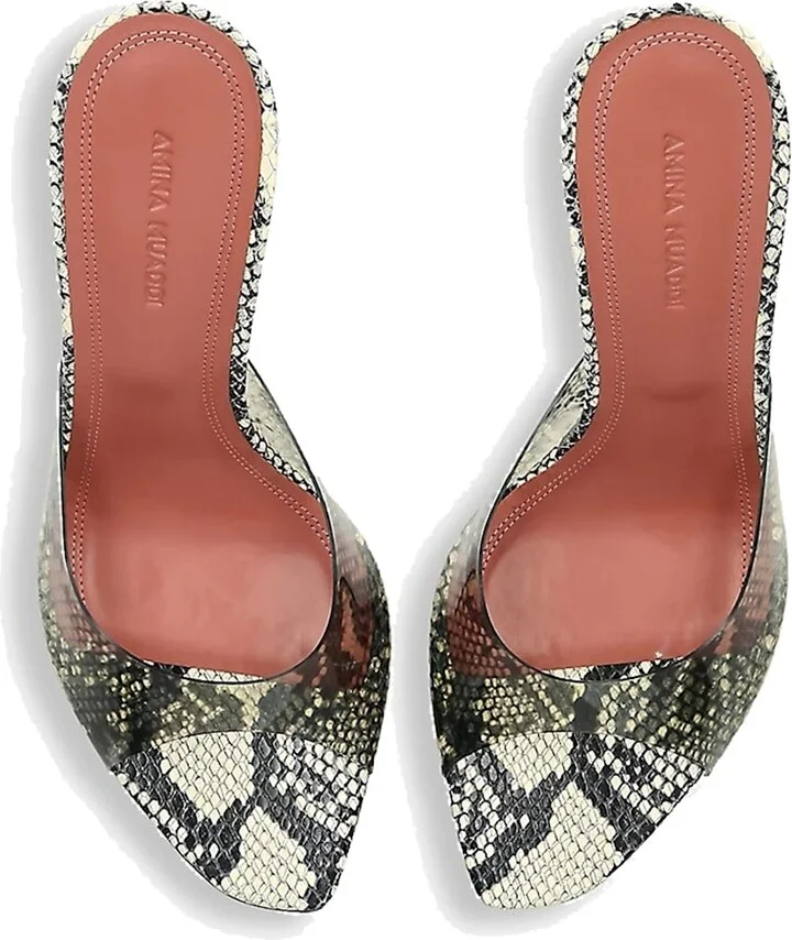 Alexa Glass 95 Snake Sandals - Image 4