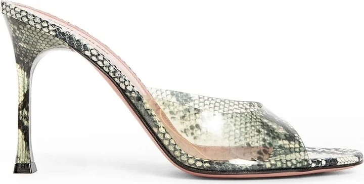 Alexa Glass 95 Snake Sandals