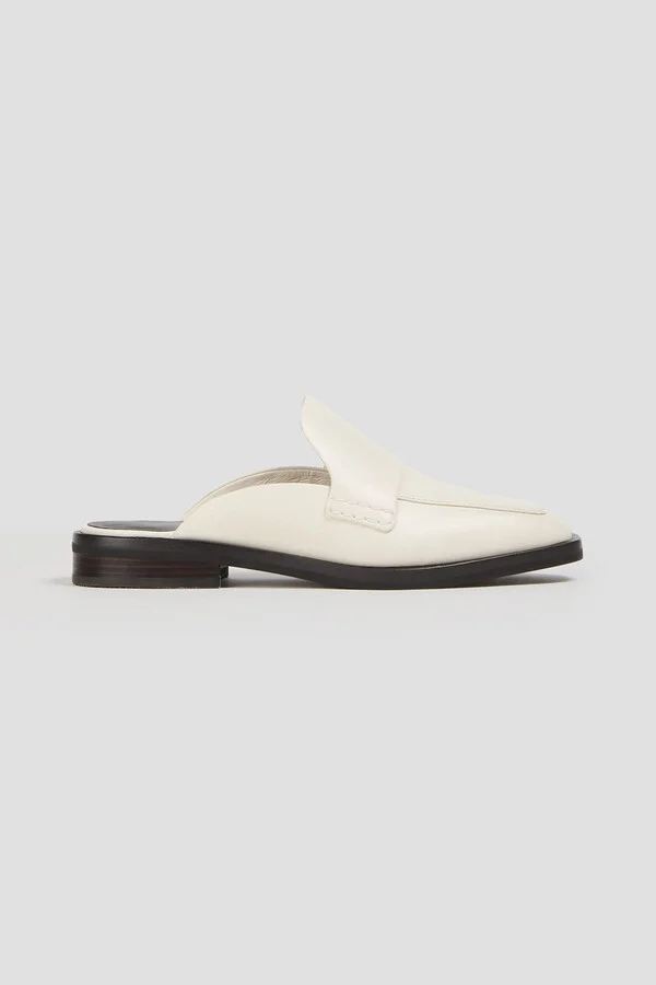Alexa leather slippers
