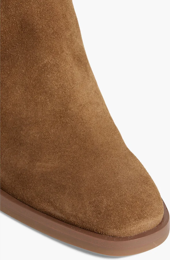 Alexa leather-trimmed suede ankle boots - Image 4