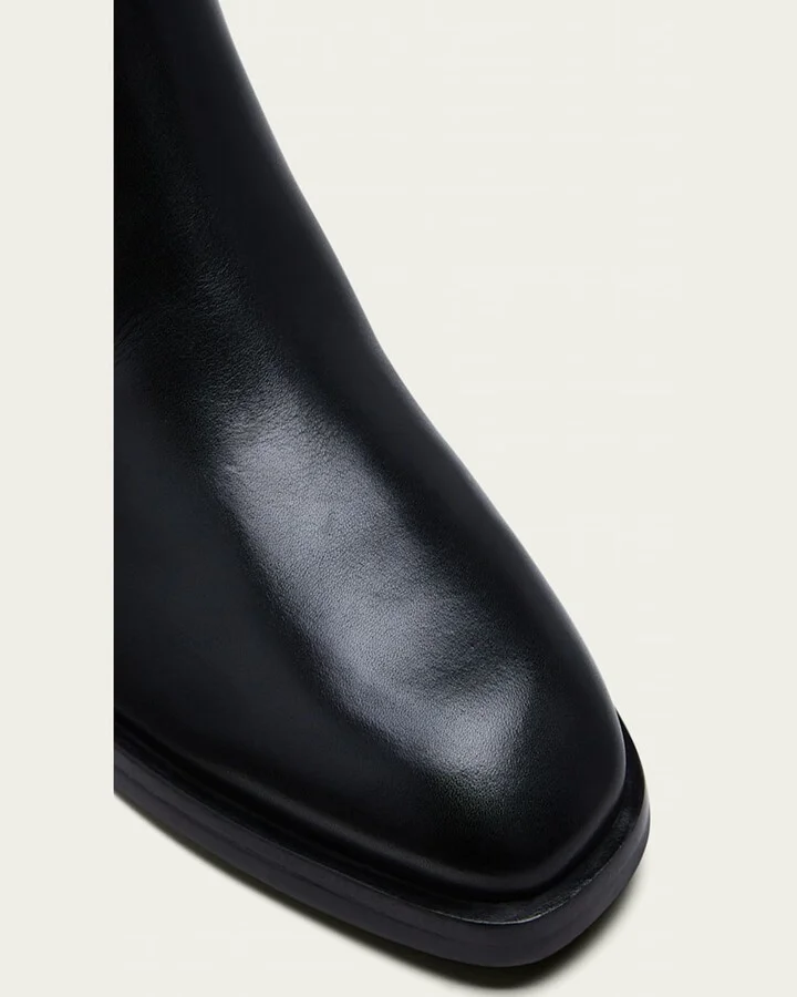Alexa Leather Zip Booties - Image 4