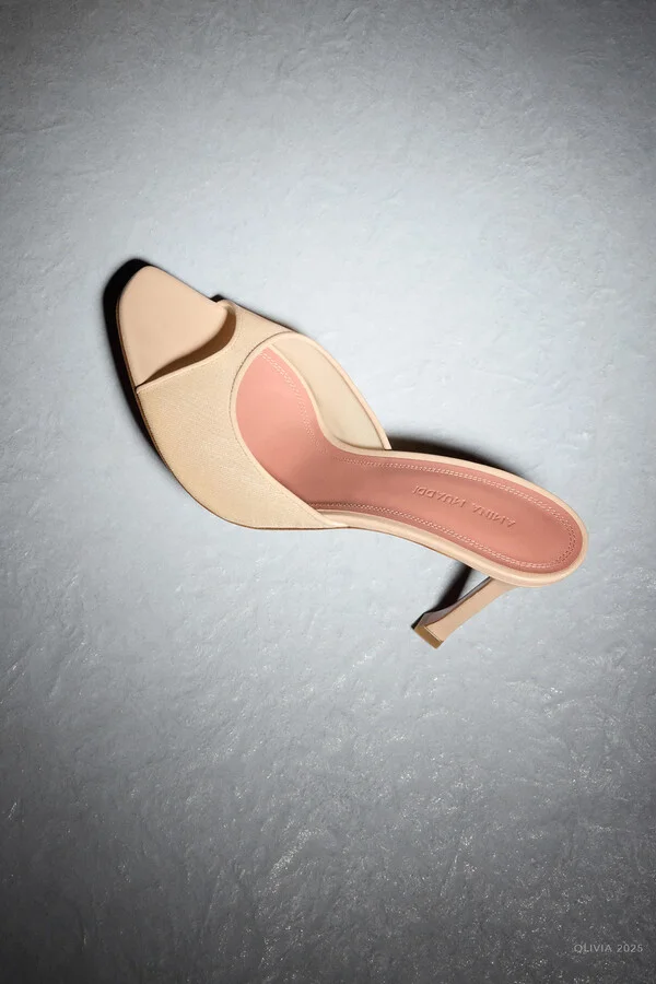 Alexa Mesh Slipper 95 in Latte - Image 3