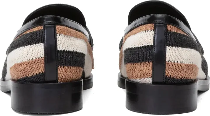 Alexa striped penny loafers - Image 3