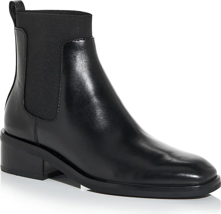 Alexa Womens Leather Pull On Chelsea Boots