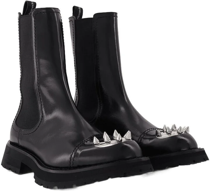 Alexander McQueen Ankle Boots With Studs - Image 2