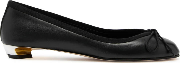 Alexander Mcqueen Armadillo 20 Leather Ballet Pumps