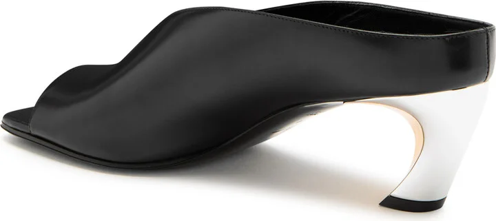 Alexander Mcqueen Armadillo 55 Leather Mule - Image 2