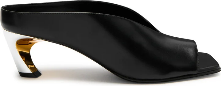 Alexander Mcqueen Armadillo 55 Leather Mule