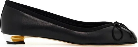 Alexander McQueen Armadillo Bow-Detailed Ballet Flats