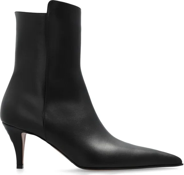 Alexander McQueen Birdee Pointed-Toe Ankle Boots