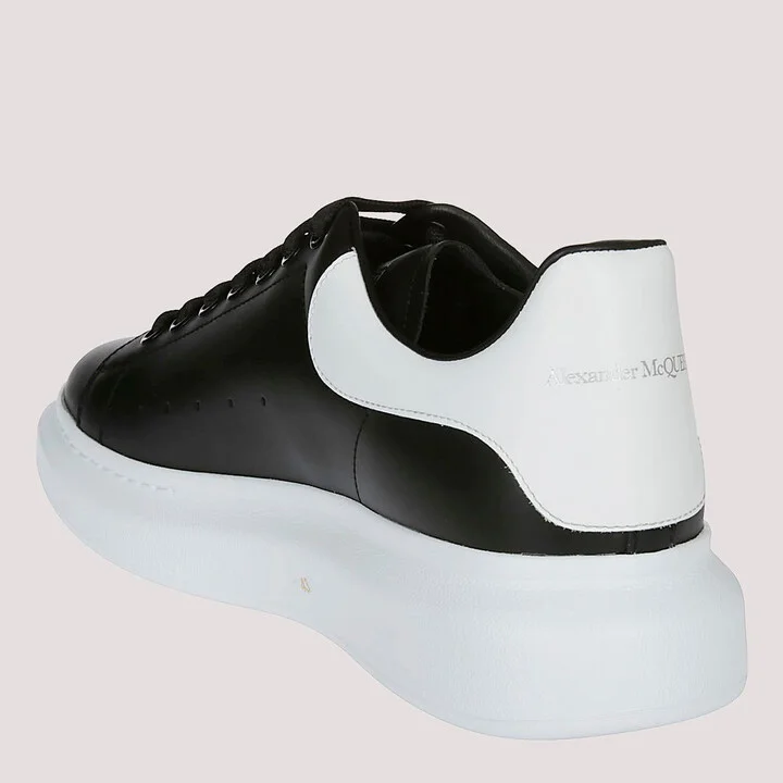 Alexander McQueen Black And White Leather Sneakers - Image 2