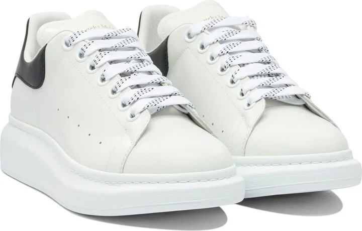Alexander McQueen Black And White Leather Sneakers - Image 2