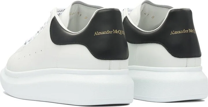 Alexander McQueen Black And White Leather Sneakers - Image 4