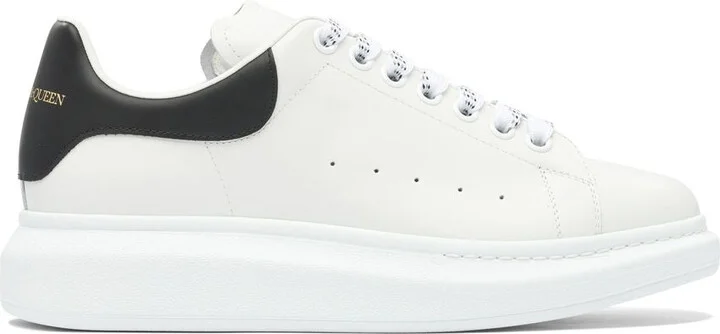 Alexander McQueen Black And White Leather Sneakers