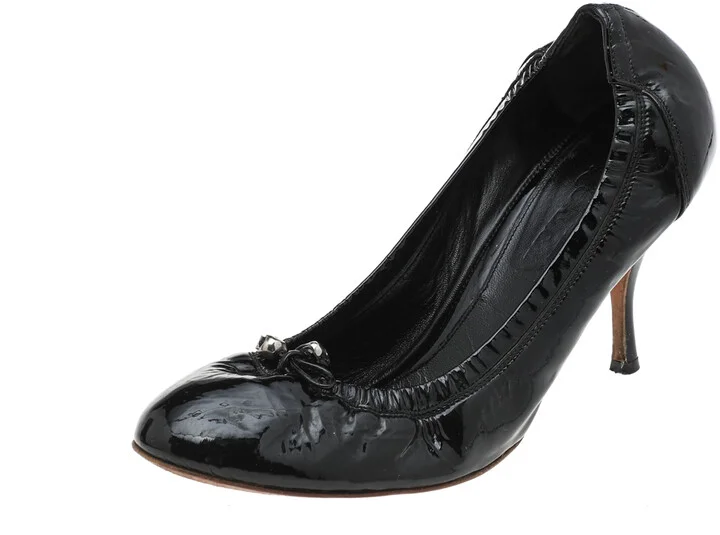 Alexander McQueen Black Patent Leather Pumps Size 38