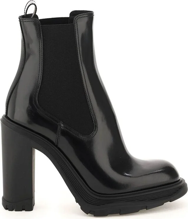 Alexander McQueen Block-Heeled Ankle Boots