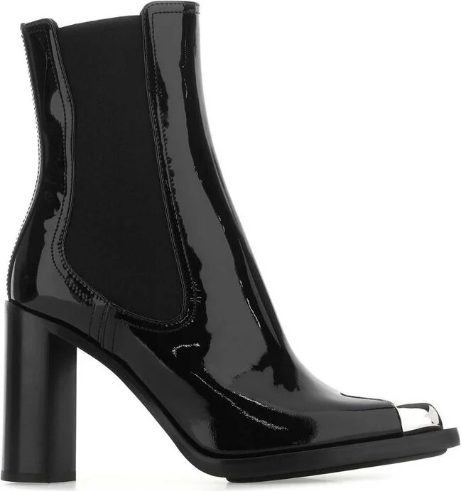 Alexander McQueen Block Heeled Ankle Boots
